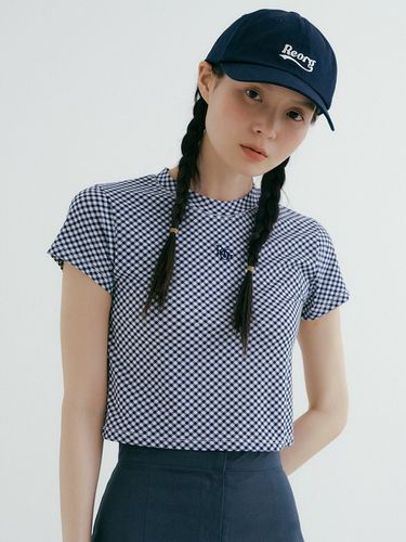 TIR Check-pattern Cropped T-shirt - REORG - Modalova