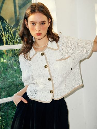 Eyelet Cropped Jacket - EYEYE - Modalova