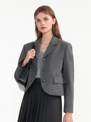 Dain Crop Wool Jacket _Gray - NOTHING WRITTEN - Modalova