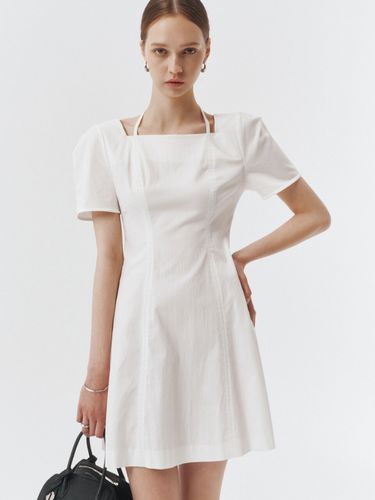 Strap Point Mini Dress_White - ARTID - Modalova