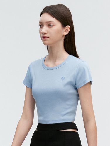 Mini Logo Cropped Shirt - MONGDOL - Modalova