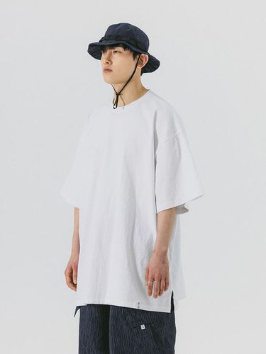 Layered Essential Label Half Tee_White - ANGLAN - Modalova