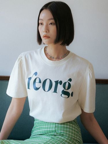 TIR Logo-print Puff-sleeve T-shirt - REORG - Modalova