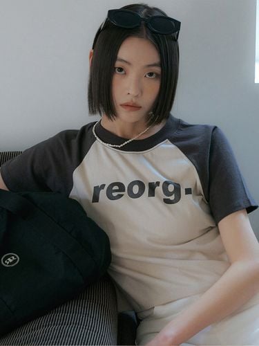 TIR Logo-print Raglan Cropped T-shirt - REORG - Modalova