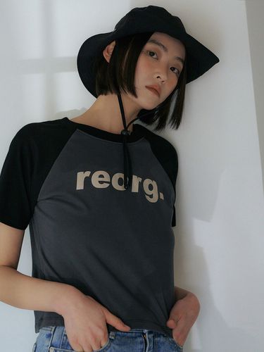 TIR Logo-print Raglan Cropped T-shirt - REORG - Modalova