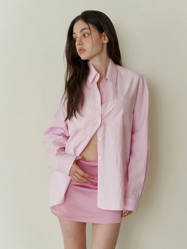 Classic Oversized Logo Shirt_Pink - KINDABABY - Modalova