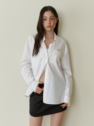 Classic Oversized Logo Shirt_White - KINDABABY - Modalova