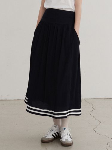 Marine Row Skirt_Navy - EIGHT DAYS A WEEK - Modalova