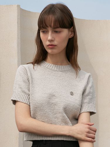 Round Cropped Sweater_Gray - EIGHT DAYS A WEEK - Modalova