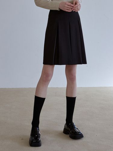 Midi Pleated Skirt_Black - EIGHT DAYS A WEEK - Modalova