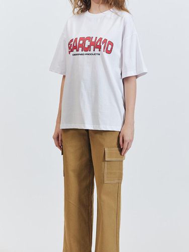 Raise Logo T-Shirt_White / Red - SEARCH410 - Modalova