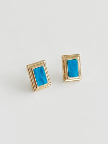 Blue Marine Frame Earrings - FANTASTIC PLANET - Modalova