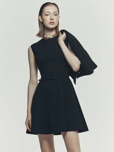 GLADYS Sleeveless Flared Mini Dress _Black - BAU by Bride And You - Modalova