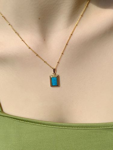 Blue Marine Frame Necklace - FANTASTIC PLANET - Modalova