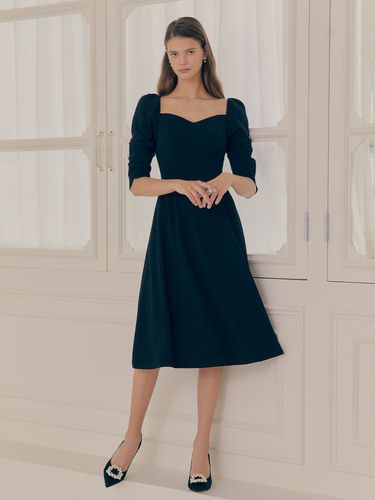 GISELLE Sweetheart Square Neck Puff-sleeve Dress - BAU by Bride And You - Modalova