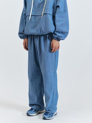 Denim Wide Pants_Light Blue - SEARCH410 - Modalova