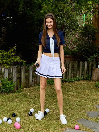 IHPS] Sailor Tennis Low-rise Skirt _2 Colors - IvanaHelsinki - Modalova