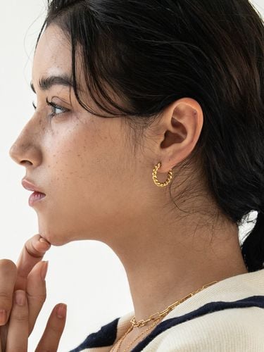 Rope Earring Large_Gold - MARTA - Modalova