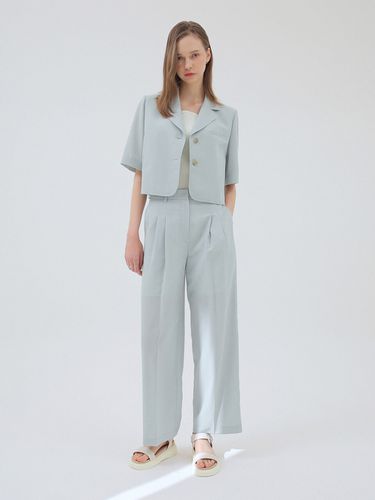 Wide Double Tuck Pants - on&on - Modalova