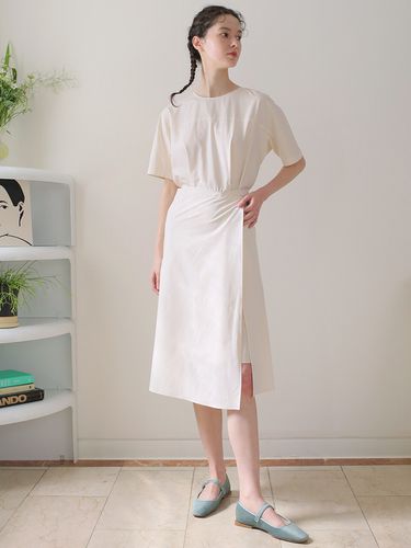 A-line Wrap Skirt and Dress Set - UIJI - Modalova