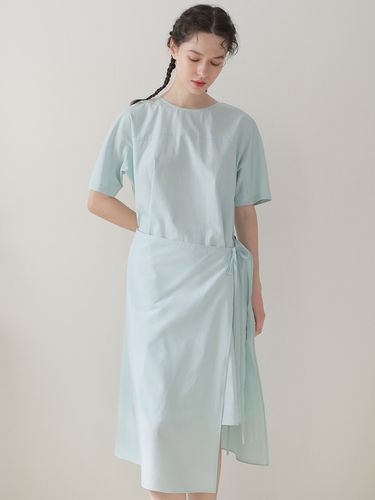 A-line Wrap Skirt and Dress Set - UIJI - Modalova