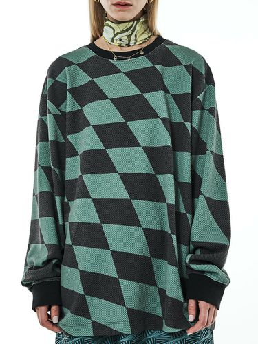 Checkerboard Oversized T-Shirt _ - MMIC - Modalova