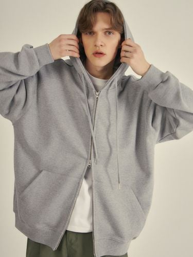 Oversized Fit Two Way Zip Up Hoodie - WEDNESDAY OASIS - Modalova