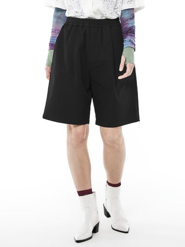 Cotton Wide Shorts _ Black - MMIC - Modalova