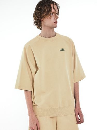 Raglan Oversized T-Shirt _ Beige - MMIC - Modalova