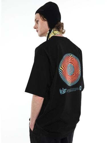 Spiral Record Oversized T-Shirt _ - MMIC - Modalova