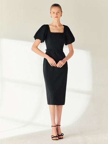 Christina Square Neck H-line Long Dress_Black - BAU by Bride And You - Modalova