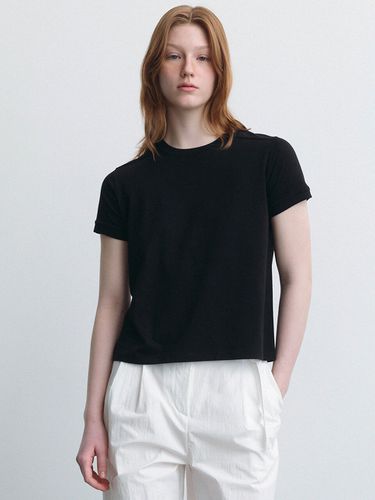 Ribbed T-shirt- Black - LE - Modalova