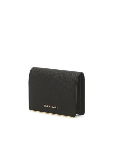 Logo Decoration Leather Half Wallet_Black - JILLSTUART - Modalova