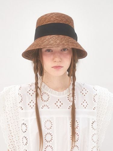 Classic Straw Bucket Hat_Brown - Brown Hat - Modalova