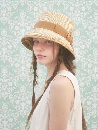 Emma Straw Hat_Beige - Brown Hat - Modalova