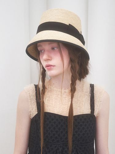 Emma Straw Hat_Black - Brown Hat - Modalova