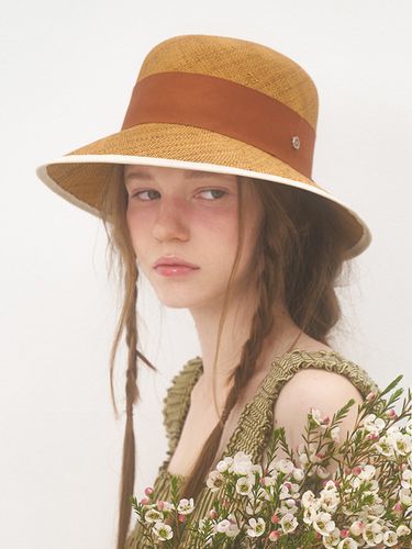 Sophie Straw Hat_Brown - Brown Hat - Modalova