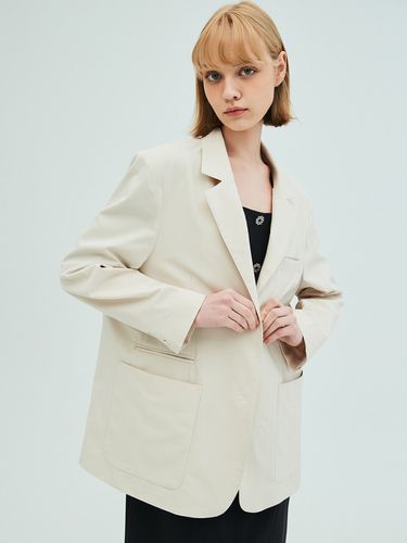 Oversized Cotton Blazer - OPENING SUNSHINE - Modalova