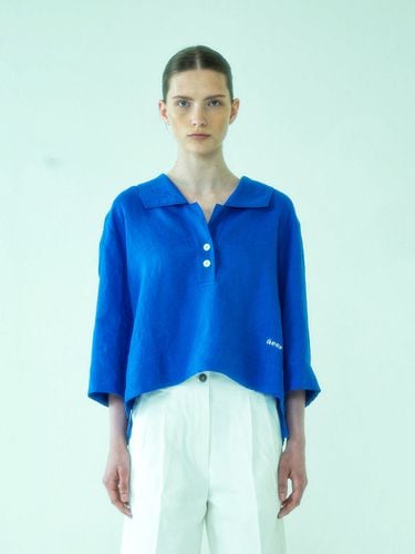 Summer Polo Blouse_Sunny Blue - AEER - Modalova