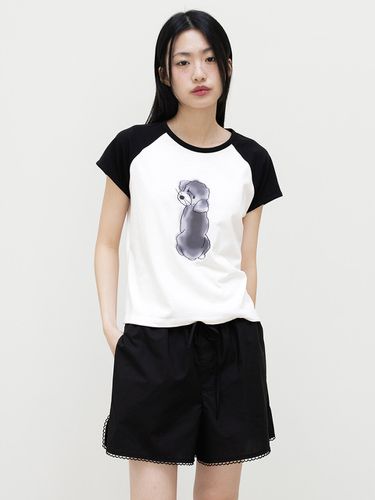 Team Dog Baby Number 19 T-Shirt_White Black - oneninenineone - Modalova