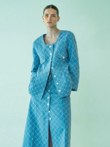 Square Diamond Jacket_Blue - AEER - Modalova