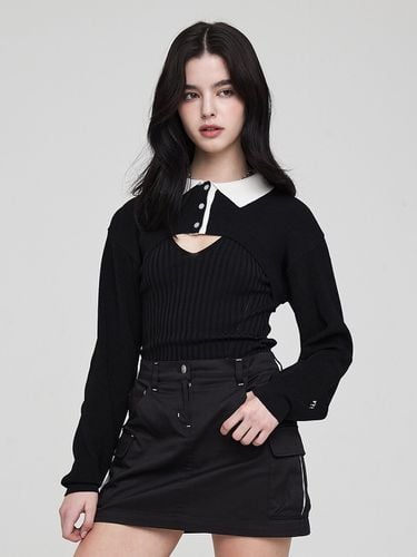 Rugby Layering Sweater - Black - MSKN2ND - Modalova