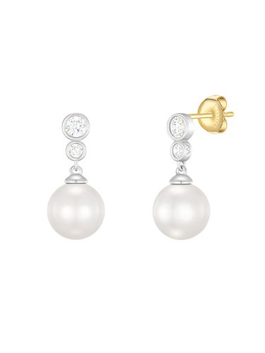 Basic Perlina 14K Earring JJP1EI3BS201W4000 - J.ESTINA - Modalova