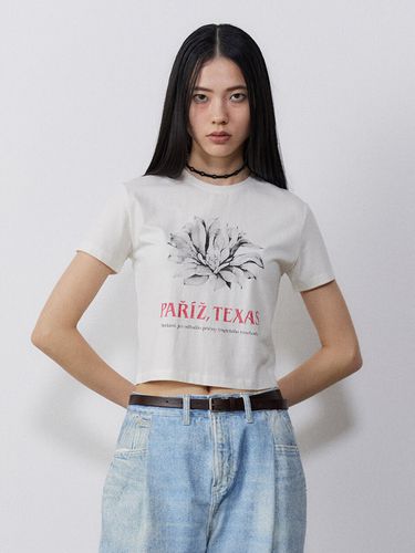 Leaves Crop Tee Real Cotton Creora - MMIC - Modalova