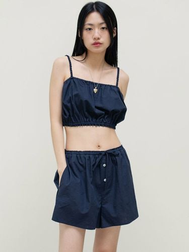 Heart Logo Tube Top_Linen Navy - oneninenineone - Modalova