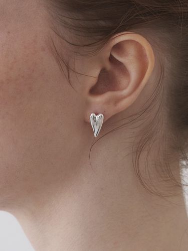 Heart Greenery Earring 05_ Silver - STILL INSTANT - Modalova