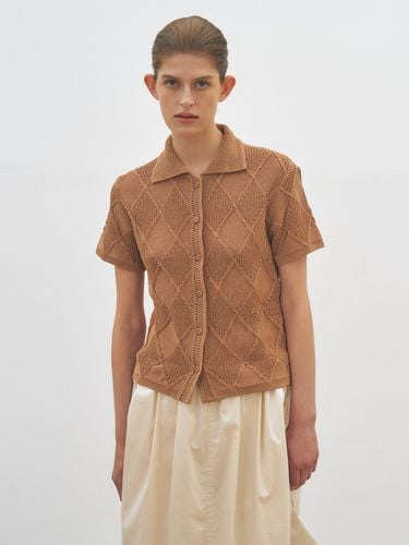 Diamond Knit Top _ Brown - MAISONMARAIS - Modalova