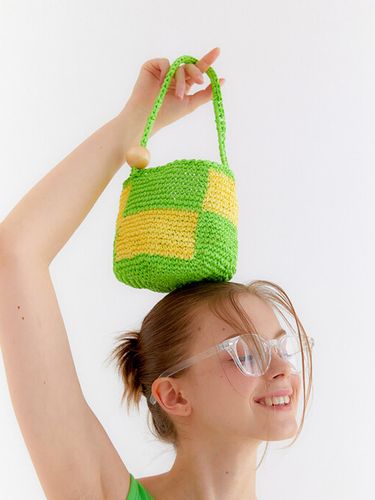 Cube bag_Yellow green - HOLLY LOVES LOVE - Modalova