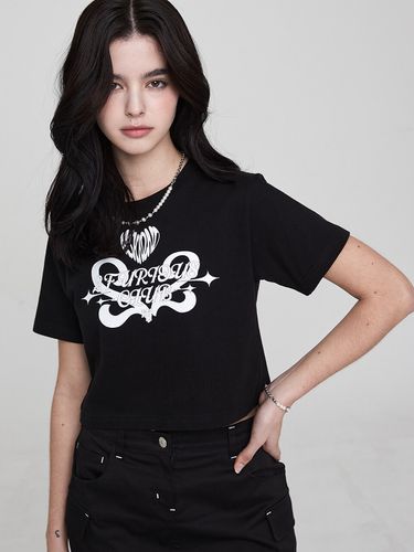 Furious Club Chrome Cropped T-Shirt - MSKN2ND - Modalova