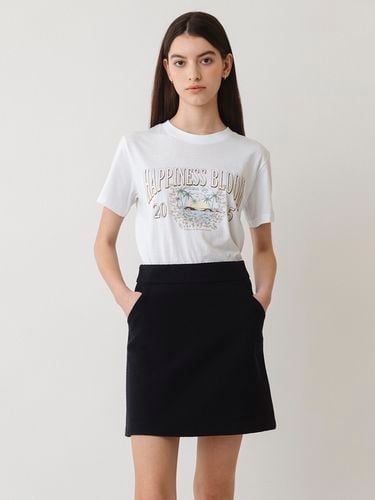 A Classic A-line Mini Skirt_Navy - AMONG - Modalova